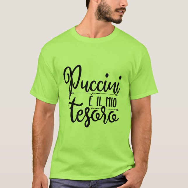 Puccini è il mio tesoro kaffe mugg t shirt (Framsida)