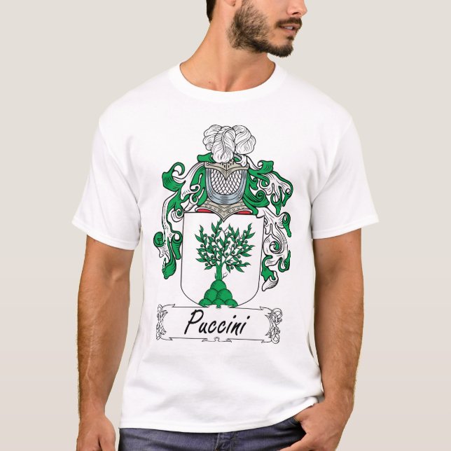 Puccini familjvapensköld tee (Framsida)