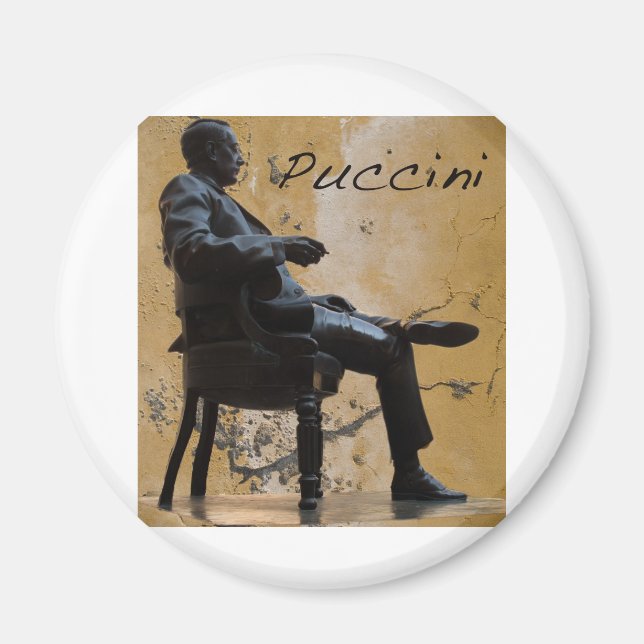 Puccini_Statue_Lucca Magnet (Framsidan)
