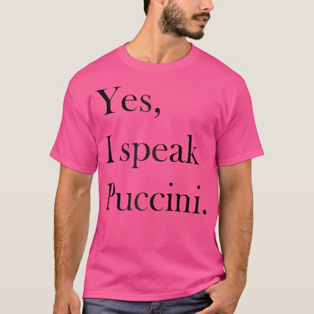 Puccini T Shirt - Classical Music Älskare Ts Opera (Framsida)