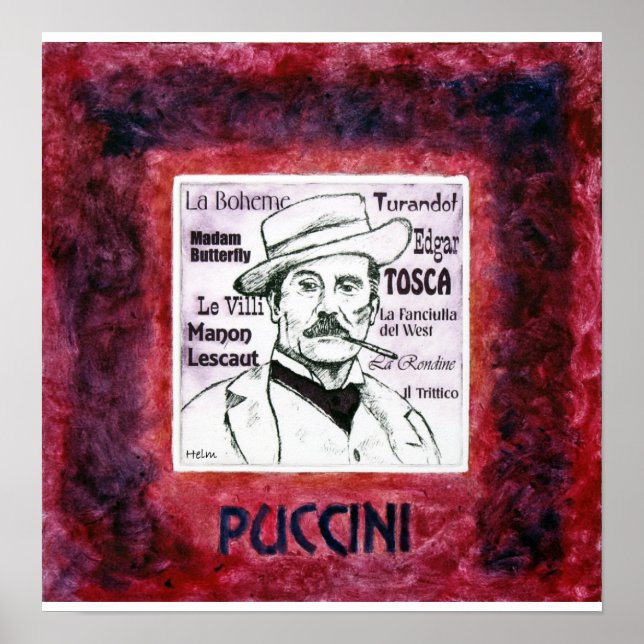 PUCCINI-tryck Poster (Framsidan)