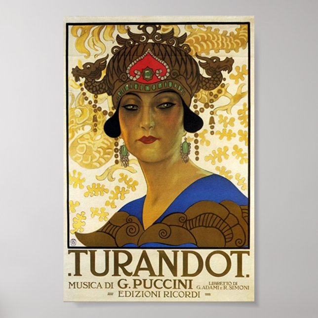 Puccini / Turandot Poster (Framsidan)