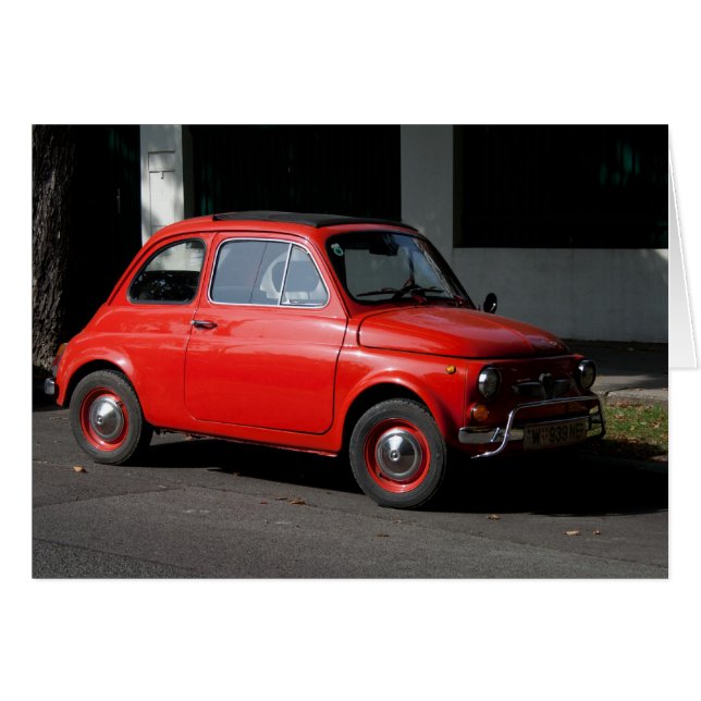 Puch 500 hälsningskort (Framsidan Horizontal)