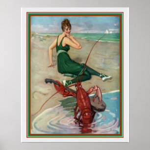 Puck 1914 "Lobster Sergranat" 16 x 20 Poster