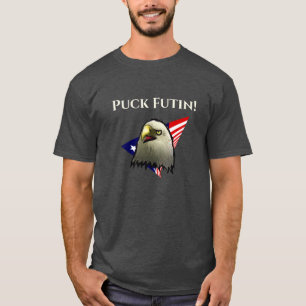 PUCK FUTIN AMERICAN EGLE AMERICAN FLAGGA T SHIRT