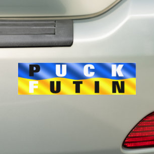 Puck Futin Bumber Sticker Ukraina Flagga Stickers Bildekal