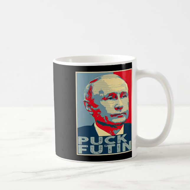 Puck Futin Hope jag står med Ukraina  Kaffemugg (Höger)