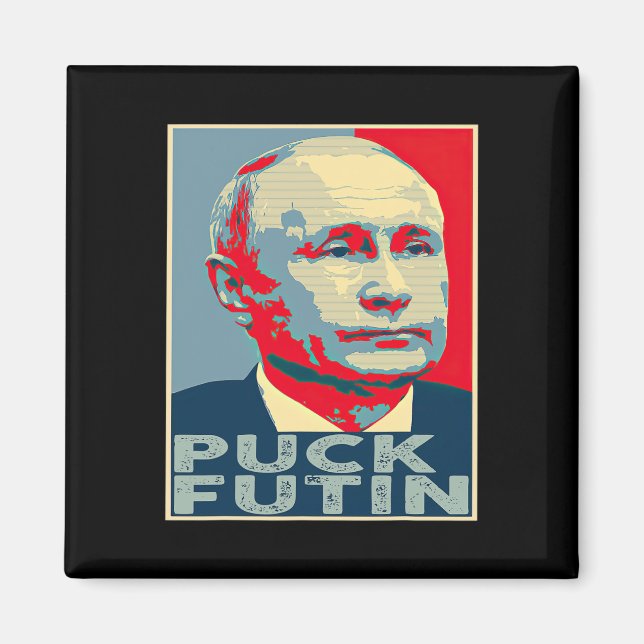 Puck Futin Hope jag står med Ukraina  Magnet (Framsidan)