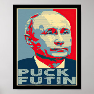 Puck Futin Hope jag står med Ukraina Poster