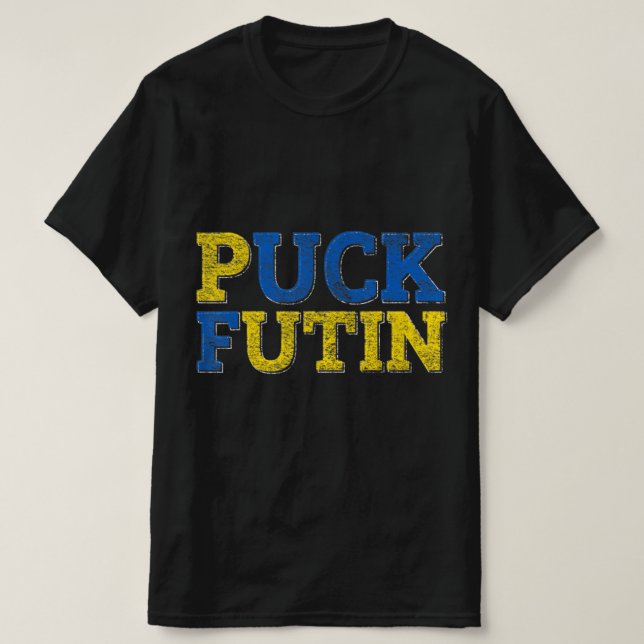 PUCK FUTIN I STÄLLET FÖR Ukraina T Shirt (Design framsida)
