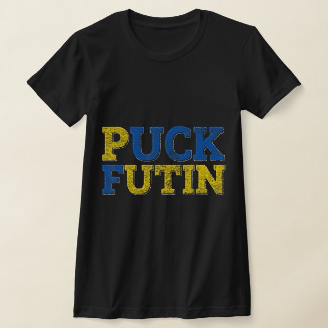 PUCK FUTIN I STÄLLET FÖR Ukraina T Shirt (Laydown)