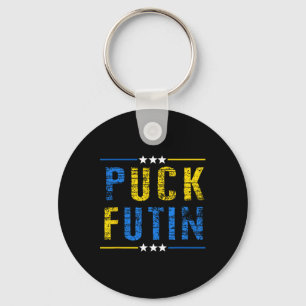 Puck Futin Meme jag står med Ukraina ukrainsk kärl Nyckelring