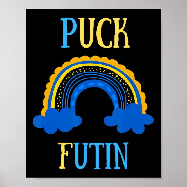 Puck Futin Meme Roligt Utformat Ukraina Ryssland  Poster (Framsidan)