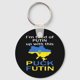 Puck Futin Meme Stolt Över Ukrainsk Ukraina Karta Nyckelring