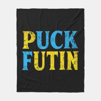 Puck Futin stand med Ukraina Puck Futin stand Ukr Fleecefilt