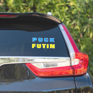 Puck Futin Sticker Ukrainas Flagga Support Ukraina Klistermärken