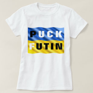 Puck Futin T-shirt Ukraina Support Ukrainas Flagga