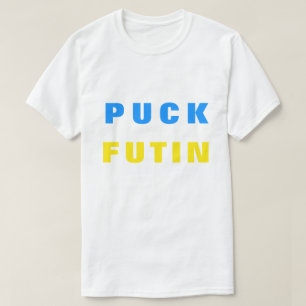 Puck Futin T-shirt Ukraina Support Ukrainas Flagga