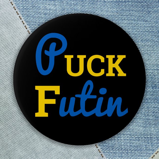 Puck Futin Ukraina Support Ukraina Solidaritet Knapp (Skapare uppladdad)