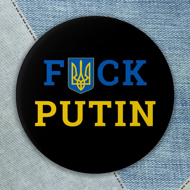 Puck Futin Ukraina Support Ukrainaknapp Knapp (Skapare uppladdad)