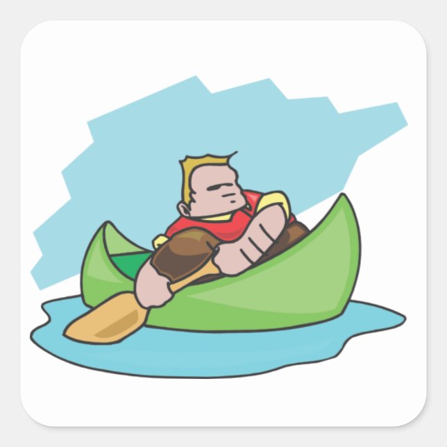 Puck Fyrkantigt Klistermärke (Framsida)