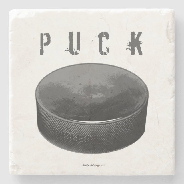 PUCK (Hockey) Stenunderlägg (Framsidan)