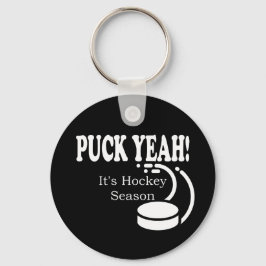 Puck Ja, det är Hockey Season Nyckelring