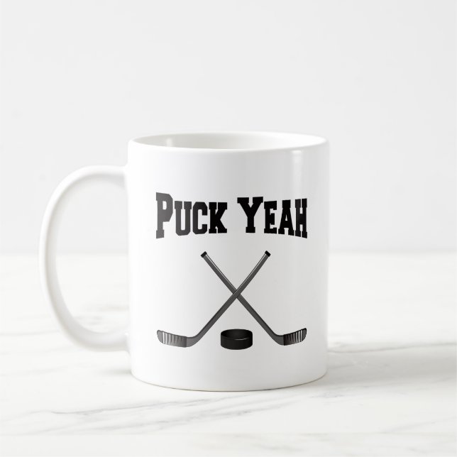 Puck Ja Hockey Kaffemugg (Vänster)