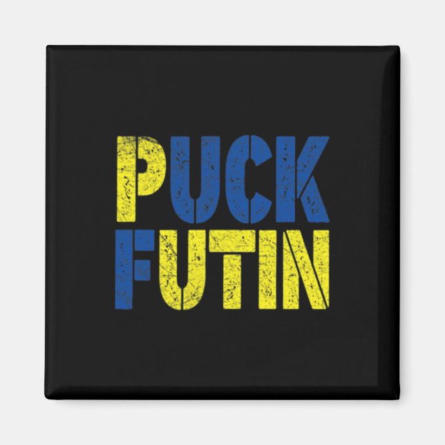 Puck Kämpar För Detta Krig - Krig I Ukraina - Stöd Magnet (Framsidan)