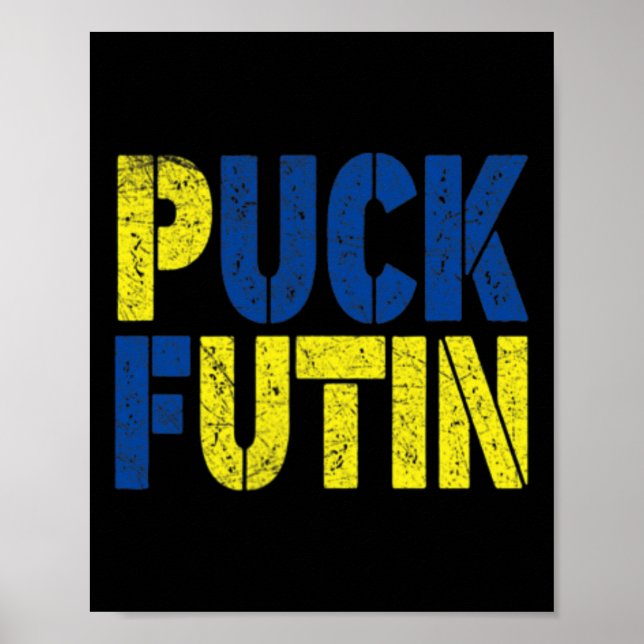 Puck Kämpar För Detta Krig - Krig I Ukraina - Stöd Poster (Framsidan)
