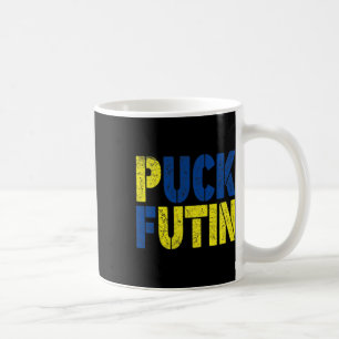 Puck Kämpar För Detta Krig - Krig Mot Ukraina - St Kaffemugg