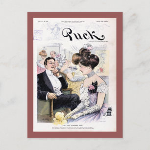 Puck Magazine Cover April 1902 Vykort