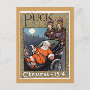 Puck Magazine Cover jul 1904 Helg Vykort