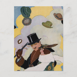 Puck Magazine Vintage Illustration Vykort