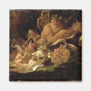 Puck och älvor, från 'Midsummernatts Dream Magnet