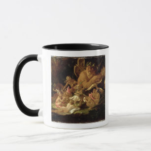 Puck och älvor, från 'Midsummernatts Dream Mugg
