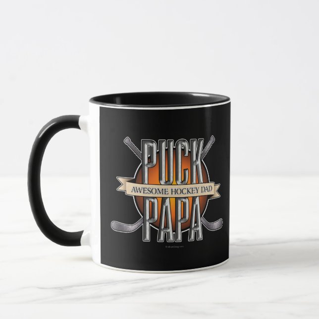 Puck Pappa (Hockey Pappa) Mugg (Vänster)