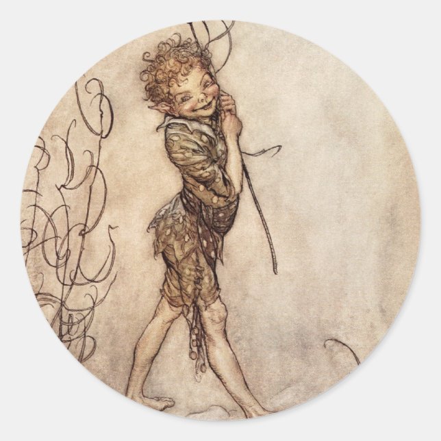 Puck Runt Klistermärke (Framsida)