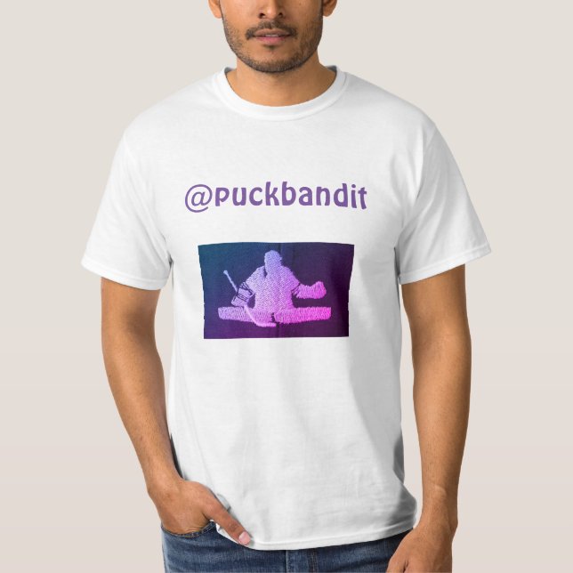 Puckbandit T-Shirt (fest i baken) (Framsida)