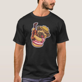 puckel som spelar gitarr tee shirt