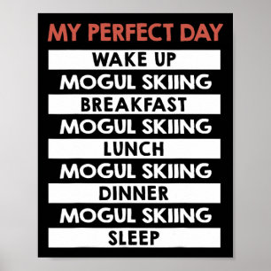 Puckelpist Min perfekta skidåksdag Daglig rutin fö Poster