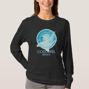 Puckelryggvalar Cozumel Mexiko Dykning T Shirt