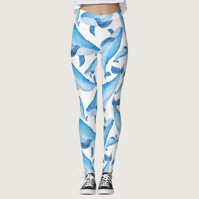Puckelryggvaldamasker Leggings (Framsida)