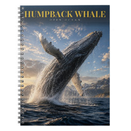 Puckelval Öppet hav DJUR Anteckningsbok