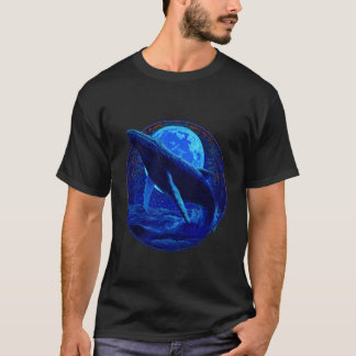 Puckelvalhvalv Biologi Djur Hav Ocean Blå T Shirt
