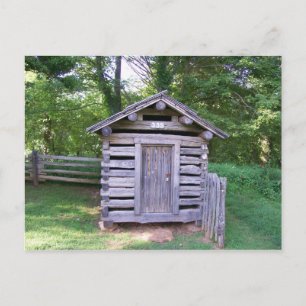 Puckett Cabin Shed Postcard Vykort