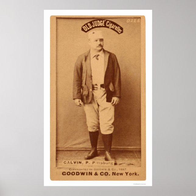 Pud Galvin Baseball Card 1887 Poster (Framsidan)