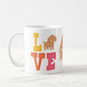 Puddel Söt Hund Pappa Kaffemugg