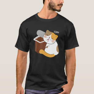 Pudding Älskare Kawaii Cat Chocolate Pudding Älska T Shirt