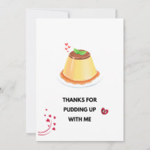 Pudding Card-foto Ram i kärlek